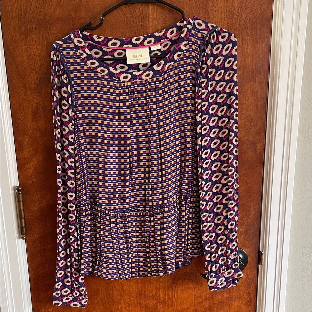 Maeve by Anthropologie multicolor top. Size small